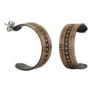 NIB Montana Silversmiths Black Nickel Hoops